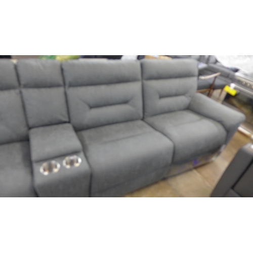 1531 - Justin Grey Fabric  Reclining Sectional corner Sofa    , Original RRP £1833.33 + vat, (4095-5)  * Th... 