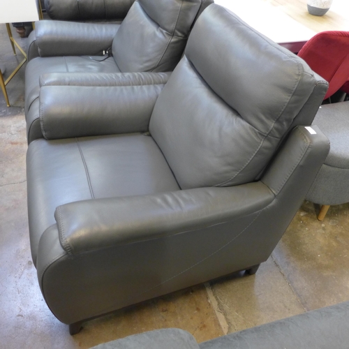 1537 - Barrett Leather Recliner chair With Power Headrest    , Original RRP £624.91 + vat, (4095-11)  * Thi... 