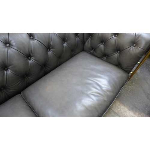 1539a - New Allington 3 Seater Grey Leather Sofa: 5858Ls , Original RRP £1666.66 + vat, (4095-6)  * This lot... 