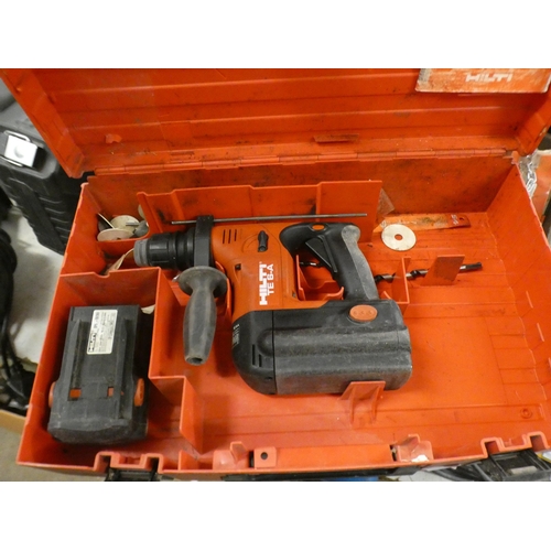 2020 - Hilti cordless SDS driller, battery charger & case