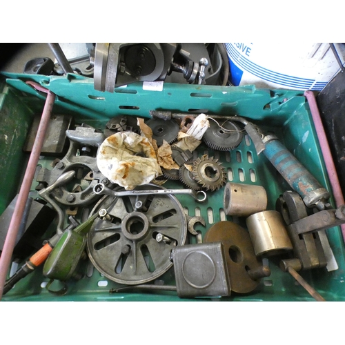 2057 - Myford ML8 metalwork lathe on stand with attachments, tooling items and spares, 240v single phase in... 