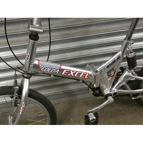 2084 - Excel folding aluminium bike (Police repossession)