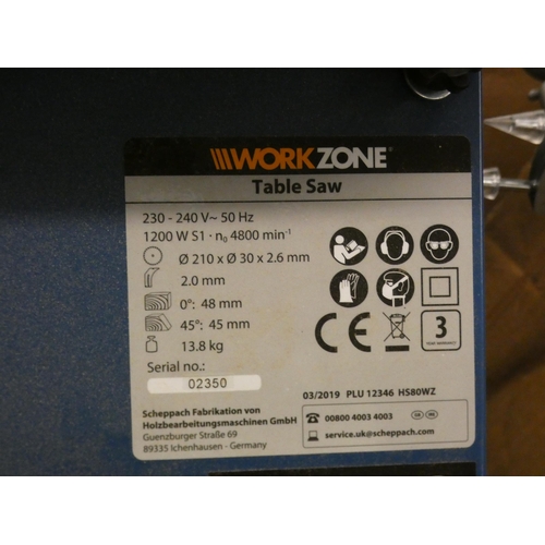 2169 - Workzone 1200W circular wood saw table