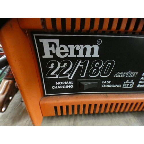 2187 - Ferm 22/180 ampere 12v battery charger