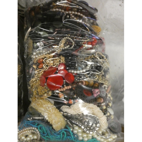 2309 - 2 Bags (approx. 6.7kg) mixed costume jewellery