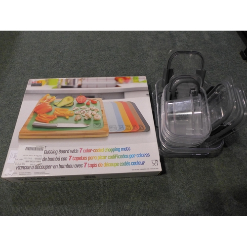 3175 - Sistema Brilliance Storage Set and Bamboo Cutting Board   (247-41,57)  * This lot is subject to vat