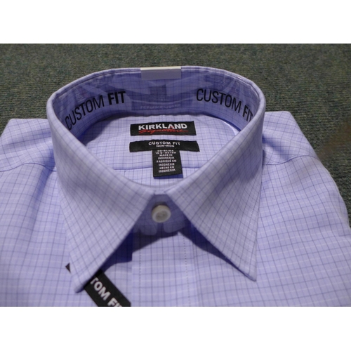 3191 - Quantity of men's Kirkland Signature custom fit shirts, (mix of size)* this lot is subject to VAT