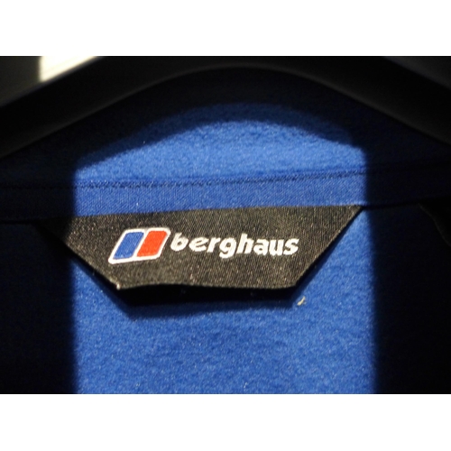 3198 - 10 Men's blue Berghaus half-zip fleeces, size XXL * this lot is subject to VAT