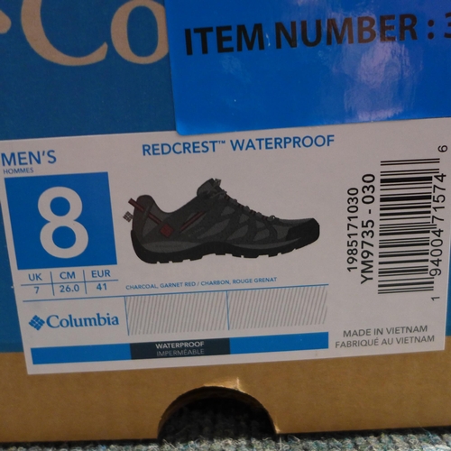 3208 - Pair of Men's Columbia, Redcrest waterproof trainers, UK size 7 * this lot is subject to VAT