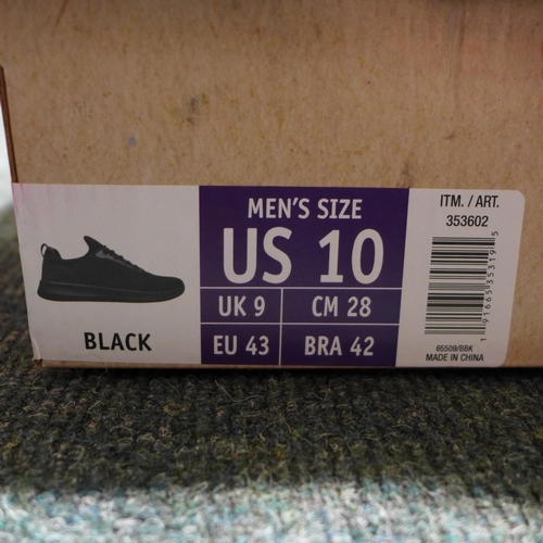 3214 - Pair of men's black Skechers, UK size 9 * this lot is subject to VAT