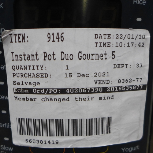 3231 - Instant Pot Gourmet       (247-36)  * This lot is subject to vat