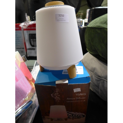 3250 - Atmos Diffuser Bluetooth Speaker & Lamp   (247-96)  * This lot is subject to vat