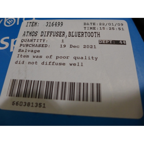 3250 - Atmos Diffuser Bluetooth Speaker & Lamp   (247-96)  * This lot is subject to vat