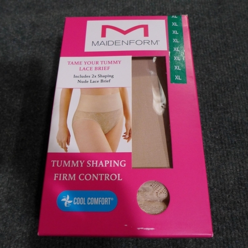 3177 - 10 Boxes of women's Maiden Form, XL tummy support lace briefs * this lot is subject to VAT