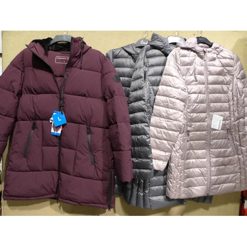 3284 - 4 Women's coats, mixed colours, sizes and styles * this lot is subject to VAT