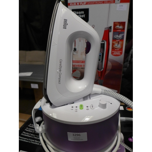 3296 - Braun Carestyle 2 Steam Gen Iron  (247-363)  * This lot is subject to vat