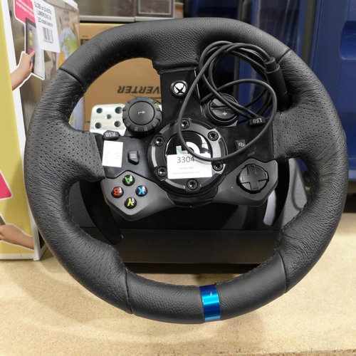 3304 - Logitech Xbox Steering Wheel and Pedals (G923 X/S/One/Pc ), Original RRP £199.99 + Vat (247-346)  * ... 