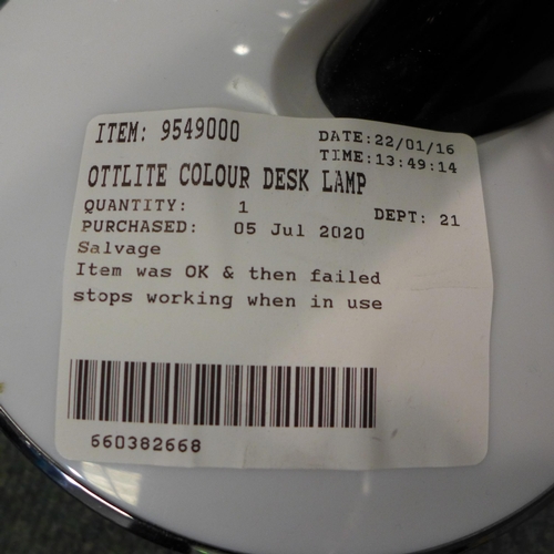 3313 - Ottlite Colour Desk Lamp Led/Colour Changing Base  (247-294)  * This lot is subject to vat