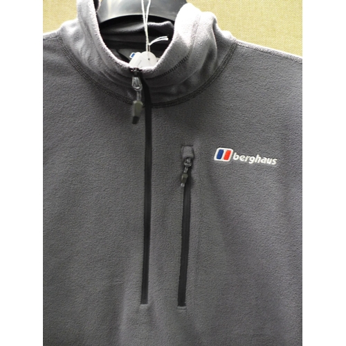 3348 - Men's grey half-zip Berghaus fleece, size XXL * this lot is subject to VAT