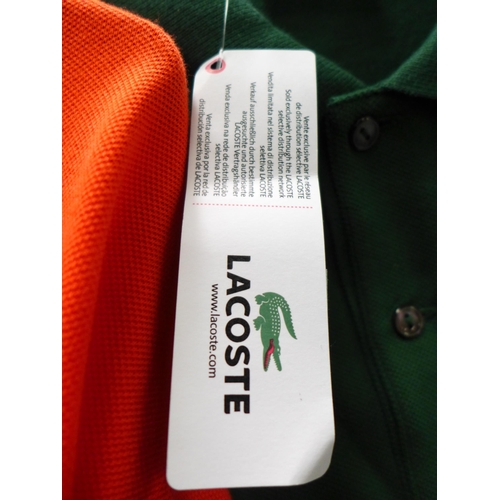 3350 - 3 Men's Lacoste polo T-shirts and a black Under Armour jumper, Size XXL* this lot is subject to VAT