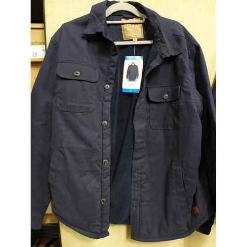 3374 - 2 Men's blue Jach's button-up jackets, mixed sizes * this lot is subject to VAT