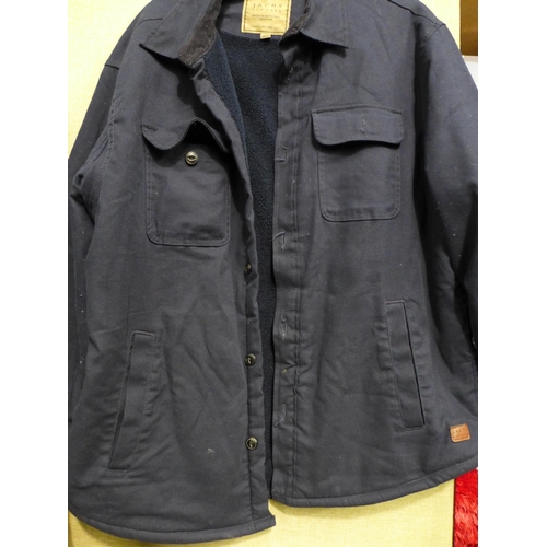 3374 - 2 Men's blue Jach's button-up jackets, mixed sizes * this lot is subject to VAT