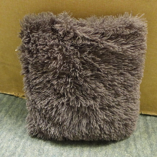 3404 - Four - Grey fluffy cushions