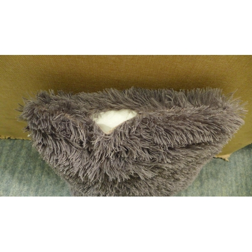 3404 - Four - Grey fluffy cushions