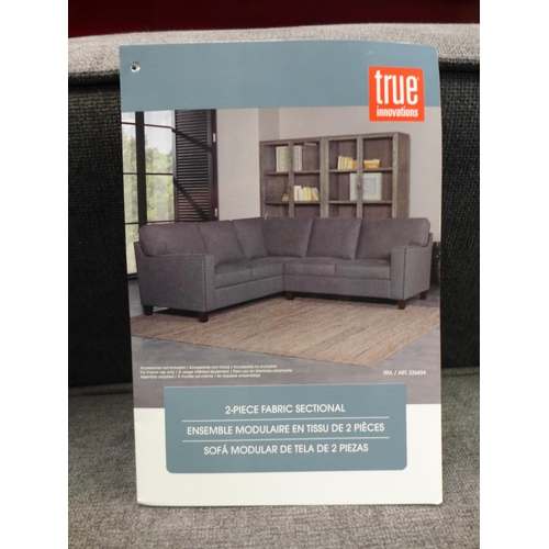 1616 - Ellen Fabric Sectional  True Innovations 2 Piece corner sofa ,  Original RRP £1249.91 + vat  (4096-2... 