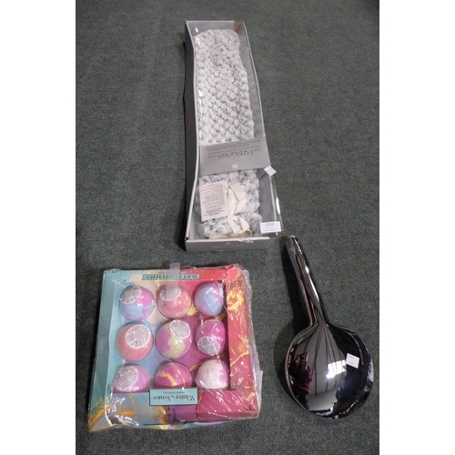 3252 - Bath Bomb Set, Waterpik Powerpulse  Shower Head  and a So Long Hot Water Bottle  (247-87,97,115)  * ... 