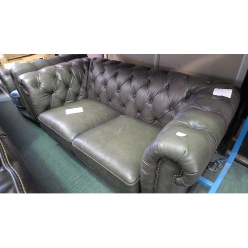 1688 - New Allington 2 Seater Grey Leather Sofa,  Original RRP £1374.91 + vat  (4096-25)  * This lot is sub... 