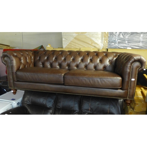 1667 - New Allington 3 Seater Brown Leather Sofa,  Original RRP £1666.66 + vat  (4096-12)  * This lot is su... 