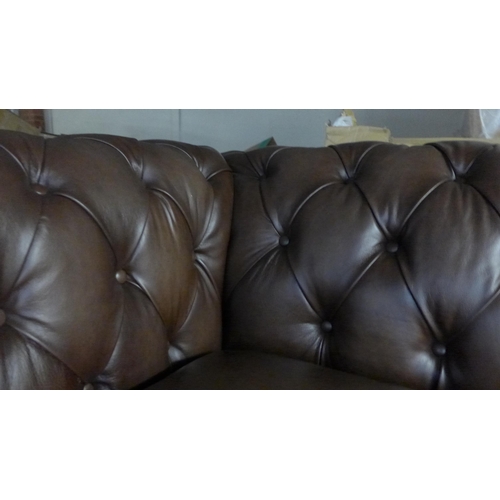 1667 - New Allington 3 Seater Brown Leather Sofa,  Original RRP £1666.66 + vat  (4096-12)  * This lot is su... 