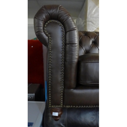 1667 - New Allington 3 Seater Brown Leather Sofa,  Original RRP £1666.66 + vat  (4096-12)  * This lot is su... 