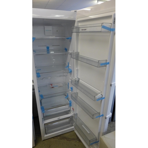 1697 - Sharp SJ-Lc31Chxwf White 380L Tall Larder Fridge   ,Original RRP £391.66 + vat (4093-20) * This lot ... 