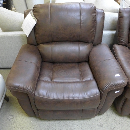 1701 - Power Fabric Recliner  With Heat & Massage    ,  Original RRP £374.91 + vat  (4096-10)  * This lot i... 