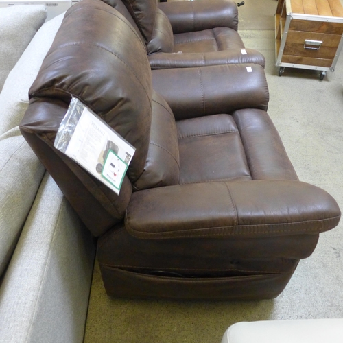 1701 - Power Fabric Recliner  With Heat & Massage    ,  Original RRP £374.91 + vat  (4096-10)  * This lot i... 