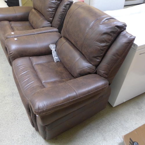 1702 - Power Fabric Recliner With Heat & Massage      ,  Original RRP £374.91 + vat  (4096-11)  * This lot ... 