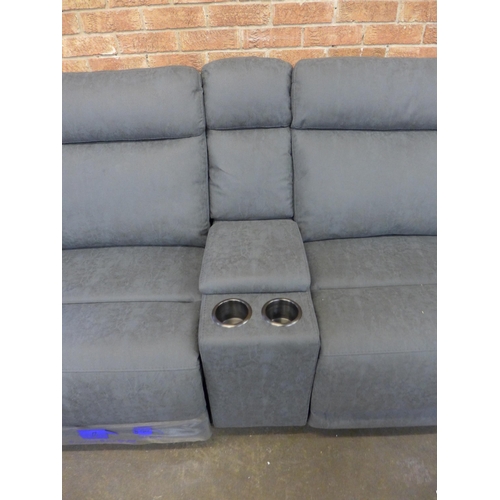 1630 - Paisley Fabric Sectional P/Recliner With P/Head    , Original RRP £2166.66  ( 4091-13)  * This lot i... 