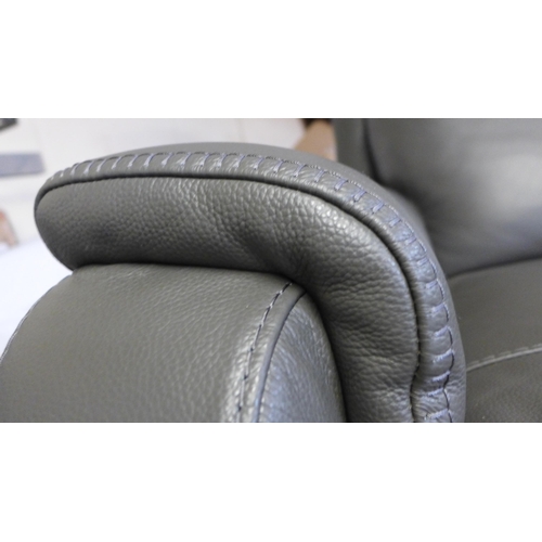 1646 - Kuka Barrett 2 Seater Light Grey Power Recliner     ,  Original RRP £1166.66 + vat  (4096-14)  * Thi... 