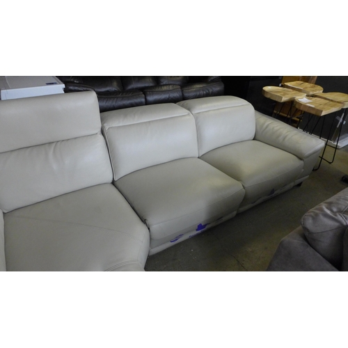 1653 - Rachel 3Pc Leather Lf  Sectional , Original Rrp £2083.33 + Vat (4092-8) * This Lot Is Subject To Vat