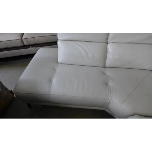 1653 - Rachel 3Pc Leather Lf  Sectional , Original Rrp £2083.33 + Vat (4092-8) * This Lot Is Subject To Vat