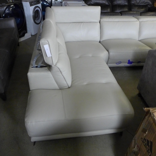 1653 - Rachel 3Pc Leather Lf  Sectional , Original Rrp £2083.33 + Vat (4092-8) * This Lot Is Subject To Vat