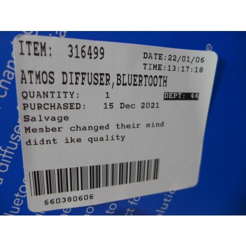 3080 - Atmos Diffuser Bluetooth Speaker & Lamp  (247-64)  * This lot is subject to vat