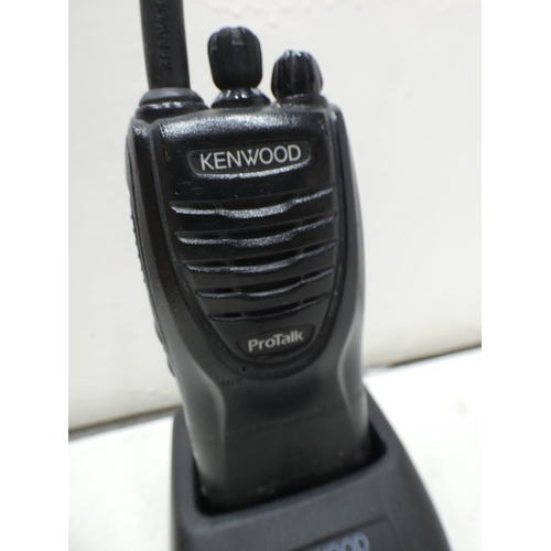 2332 - 5 Kenwood Protalk rechargeable walkie talkies - all W - with chargers