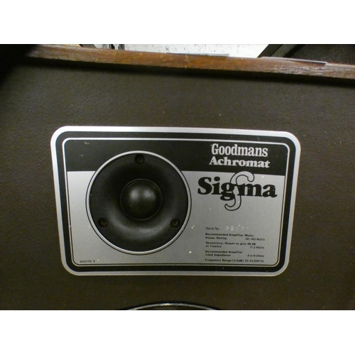 2375 - Pair of Goodmans Achromat Sigma Audiophile 60cm speakers