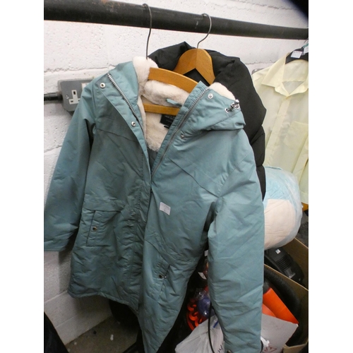 2400 - Ladies long gilet and two women's raincoats