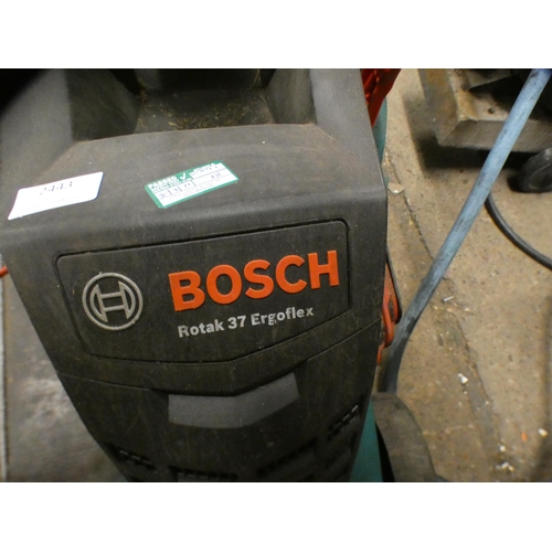 2443 - Bosch Rotak 37 Ergoflex 240v electric lawnmower & collector