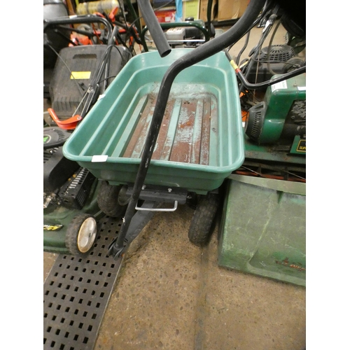 2460 - 4-Wheel plastic garden trolley