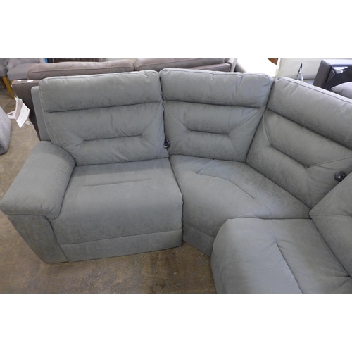 1566 - Justin Grey Fabric  Reclining Sectional corner Sofa    , Original RRP £1833.33  ( 4091-7)  * This lo... 